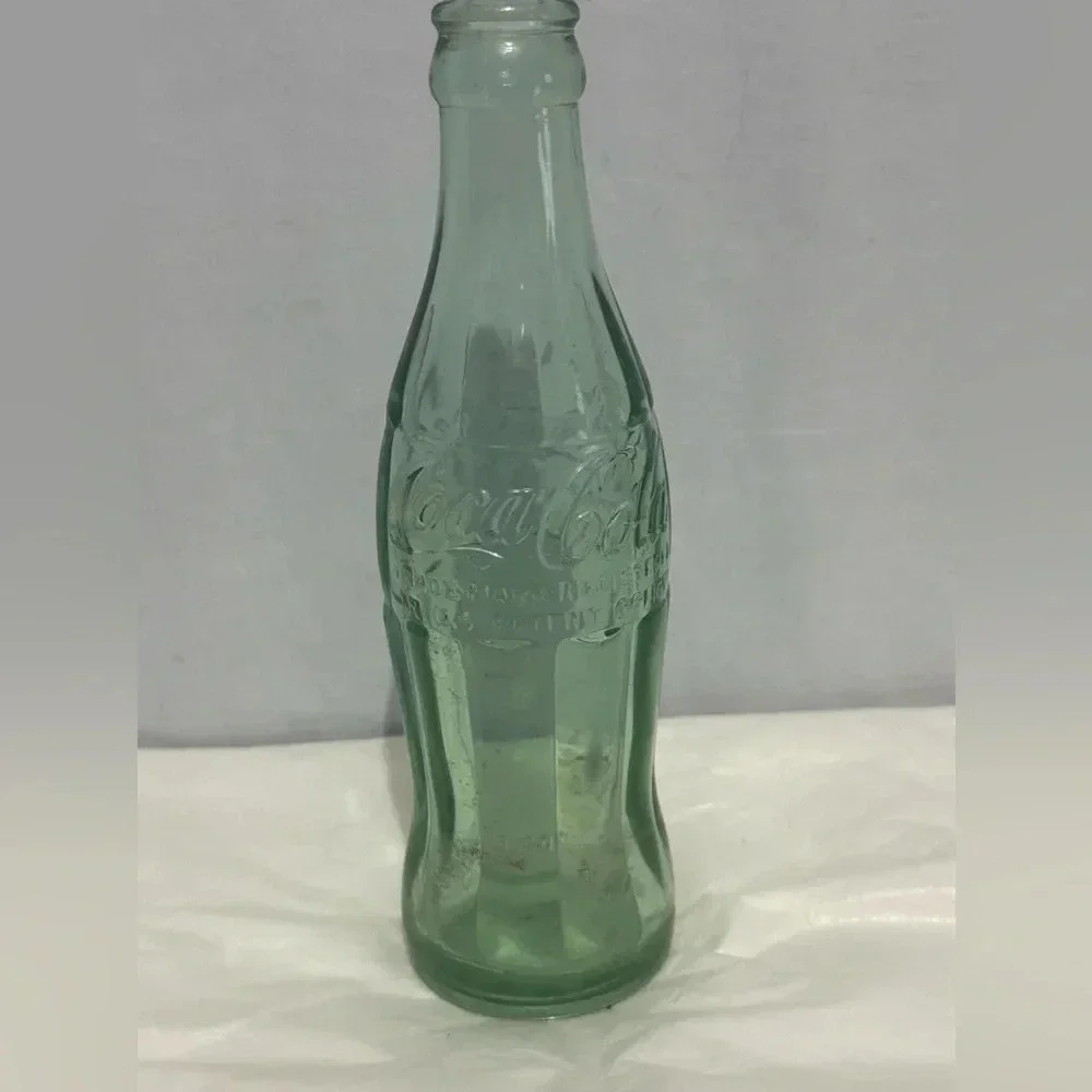 Vintage 1959 60 Coca Cola Green Glass Bottle